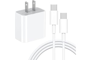 20W USB C Fast Charger for iPad Pro/Air/Mini, iPad Charger Fast Charging with 6.6ft USB C Charger Cable