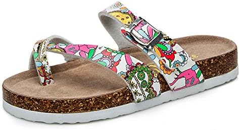 Elong Women's Mayari Birko-Flor Cork Sandal Flat Thong Straps