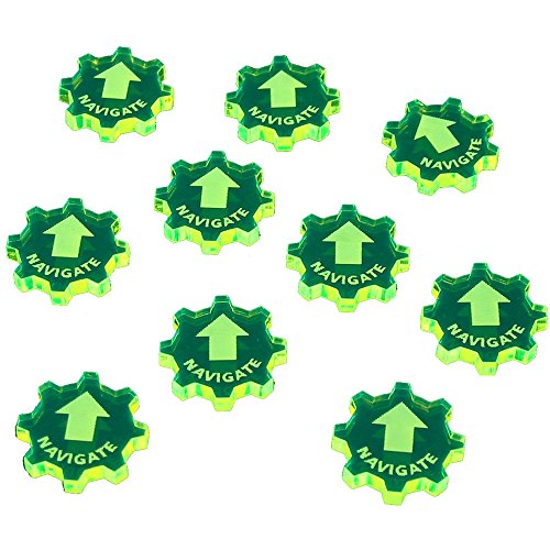 SW: Armada, Navigate Command Tokens, Fluorescent Green (10)