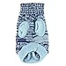 HP95 Hot! Fashion Knitted Sweater Twist Design Pet Puppy Knit Clothes (M, Blue)