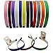 CoverYourHair Satin Headband - 12 Hard Headbands - Ribbon Hairband for Women