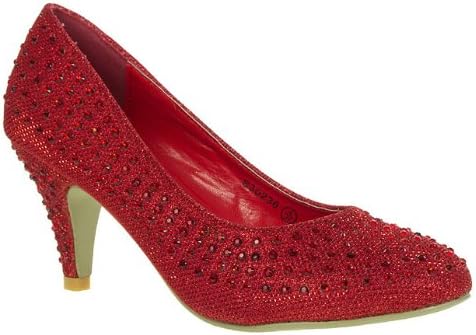 ladies red court shoes uk
