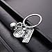 Gmai Fitness Gym Keyring with Quotes, Weight Plate, Dumbbell, and Kettlebell Exercise Bag Charm Pendant Keychain (Strong)