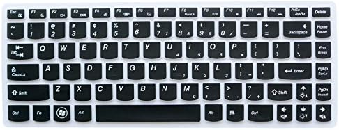 Keyboard Protector Skin Cover for Lenovo IdeaPad Y40,Y400,Y410p,Z410,Y470,Z470,Y480,Y480p,Z40,Z460,Z460A,Z480,Z485,Z380A,Z370,Z360, G40,G410,G485,V485,V480,V470,Flex 14,Flex 2 (14 inch)(Semi-Black)