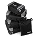 Gonex Packing Cubes for suitcase, 9 Set Lightweight Travel Luggage Packing Organizers with Laundry Bags Travel Essentials Travel Bags for Carry on Suitcases