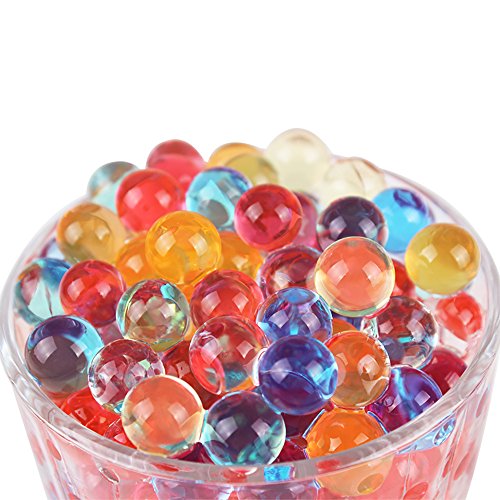 Water Beads, 50000 Pcs, Rainbow Mix Water Growing Balls for Home Decoration, Plants,Toys