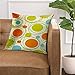 Emvency Throw Pillow Cover Colorful 1950S Retro Abstract Mid Century 1960S Modern Decorative Pillow Case Home Decor Square 18x18 Inches Pillowcase