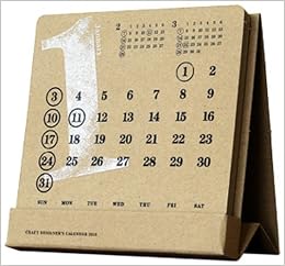 Amazon Co Jp クラフトデザインカレンダー 卓上 カレンダー 文房具 オフィス用品