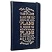 I Know The Plans Mini Hardcover Pocket Size LuxLeather Notebook with Elastic Closure in Cobalt Blue Jeremiah 29:11 - 3.7