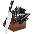 Calphalon Kitchen Knife Set with Self-Sharpening Block, 15-Piece Classic High Carbon Knives