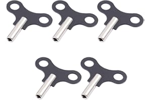ibasenice Clock Winding Key - 5Pcs Clock Key Repair Tool for Clock, Clock Repair Tool Wood Clock Tool for Hermle, Hamilton, Ridgeway, Howard Miller, Seth Thomas, Clock