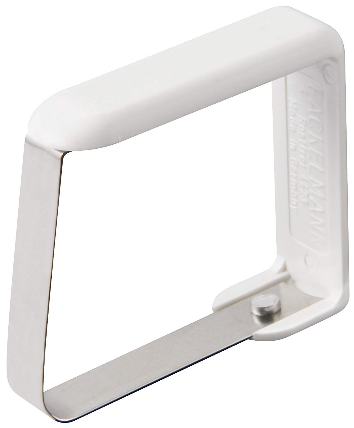 Fackelmann Tablecloth Holder Set, White/Silver, 4-Piece