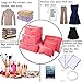M-jump Travel Organizer Luggage Compression Pouches, 6 Set Travel Storage Bags Travel Multi-functional Clothing Sorting Packages (Watermelon Red)