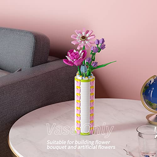 Vonado Vase for Lego Flower Bouquet 10280 Building Blocks, Flower