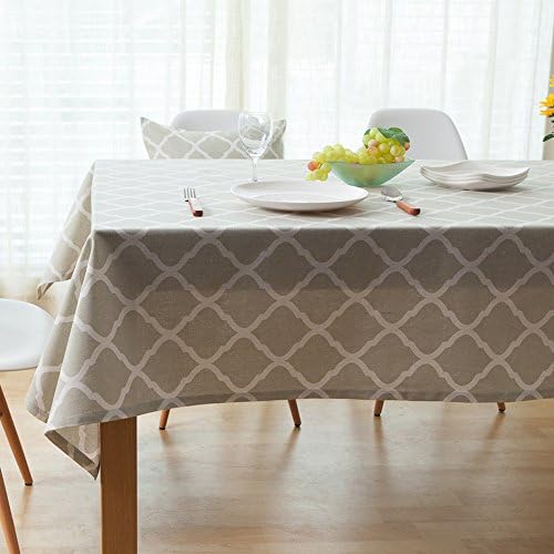 Moroccan Tablecloth, Zeafeel Geometric Series Rectangle Tablecloth Dinner Picnic Table Cloth Home Table Top Cover (55 x 98-Inch)