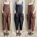 Celmia Women's Strappy Jumpsuits Overalls Casual Harem Pants Wide Leg Low Crotch Loose Trousers