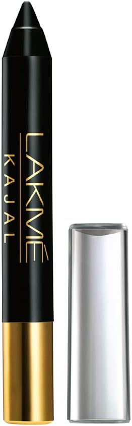 Lakme Kajal Black Kohl Eye Pencil Eyeliner Waterproof Smudge Proof