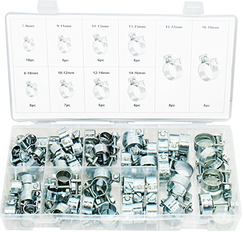 Swordfish 32321 Mini Hose Clamp Assortment, 73 Piece