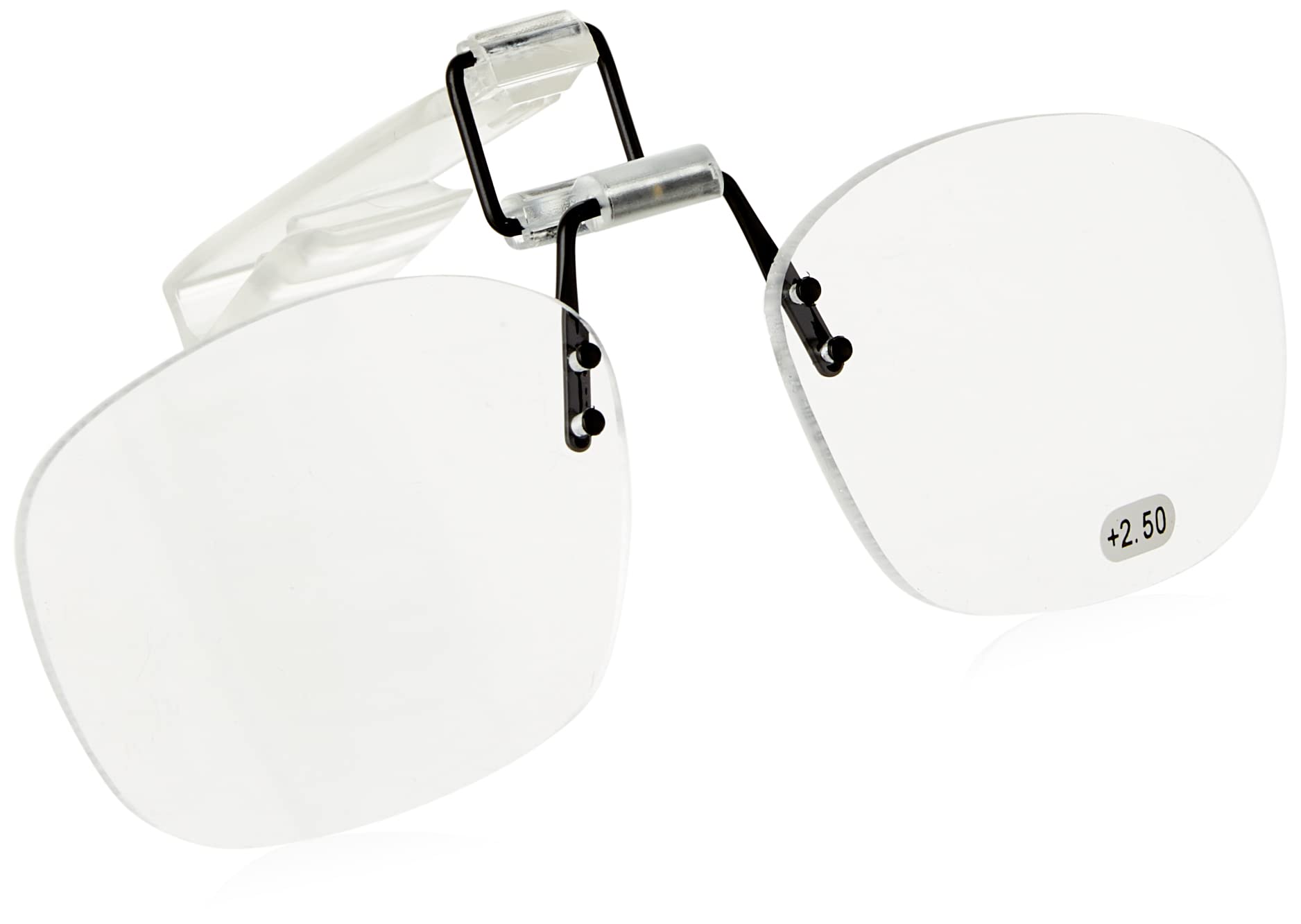 Snowbee Cap Peak Clip-On Magnifiers X 2.5 Magnifiers - Snowbee Glasses, Clear, One Size