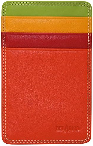 Belarno Flat Cardcase With ID Window Orange Multi