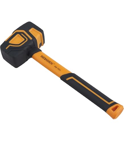 Maillet En Caoutchouc Bezavea 340 G – Poignée En Fibre De Verre Antidérapante | Pour Bricolage, Menuiserie, Pose De Carrelage