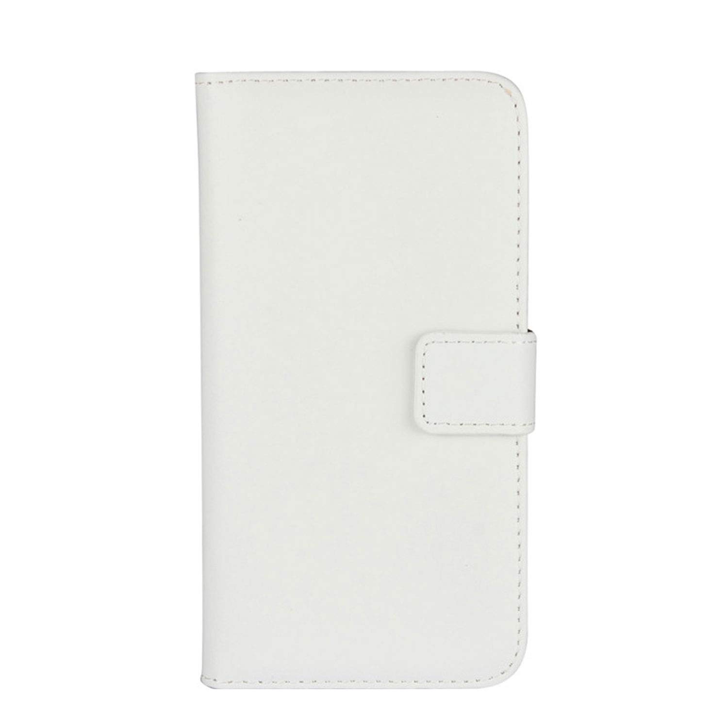 Smart Fit Sport iPhone Leather Case - SFS Leather Wallet Case for iPhone11 iPhone X/XS 4/4S 5/5S 5C 6/6s 6 Plus 7/8 7 Plus/8 Plus 8 Plus 8 Plus (for iPhone 12, White) — image 1