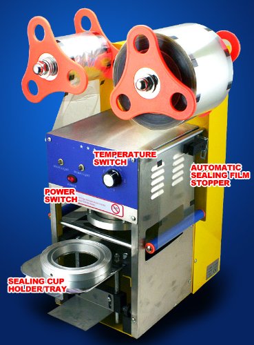 New Commercial Automatic Boba Ice Tea Coffee Cup Sealing Machine