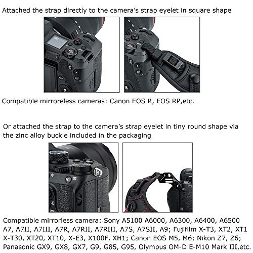 JJC Deluxe Mirrorless Camera Hand Grip Strap for Sony A1 A7C A7III A7II