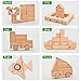 Wooden Blocks - iPlay, iLearn wood block set Natural Wooden Stacking Cubes Blocks 52 PCS