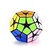 Ganowo Megaminx Speed Cube Puzzle Toy Kilominx 2x2 3x3 Stickers Cube Set Pack with Cube Stand Holder Kids Toy Games Black
