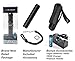 OLIGHT Rechargeable Bundle M1X Striker 1000 Lumens LED Flashlight, Genuine Battery, LumenTac Recharger and Pouch