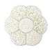 Approx 5600pcs Mixed Size DIY Half Pearl Bead Flat Back Plastic Craft (ivory)