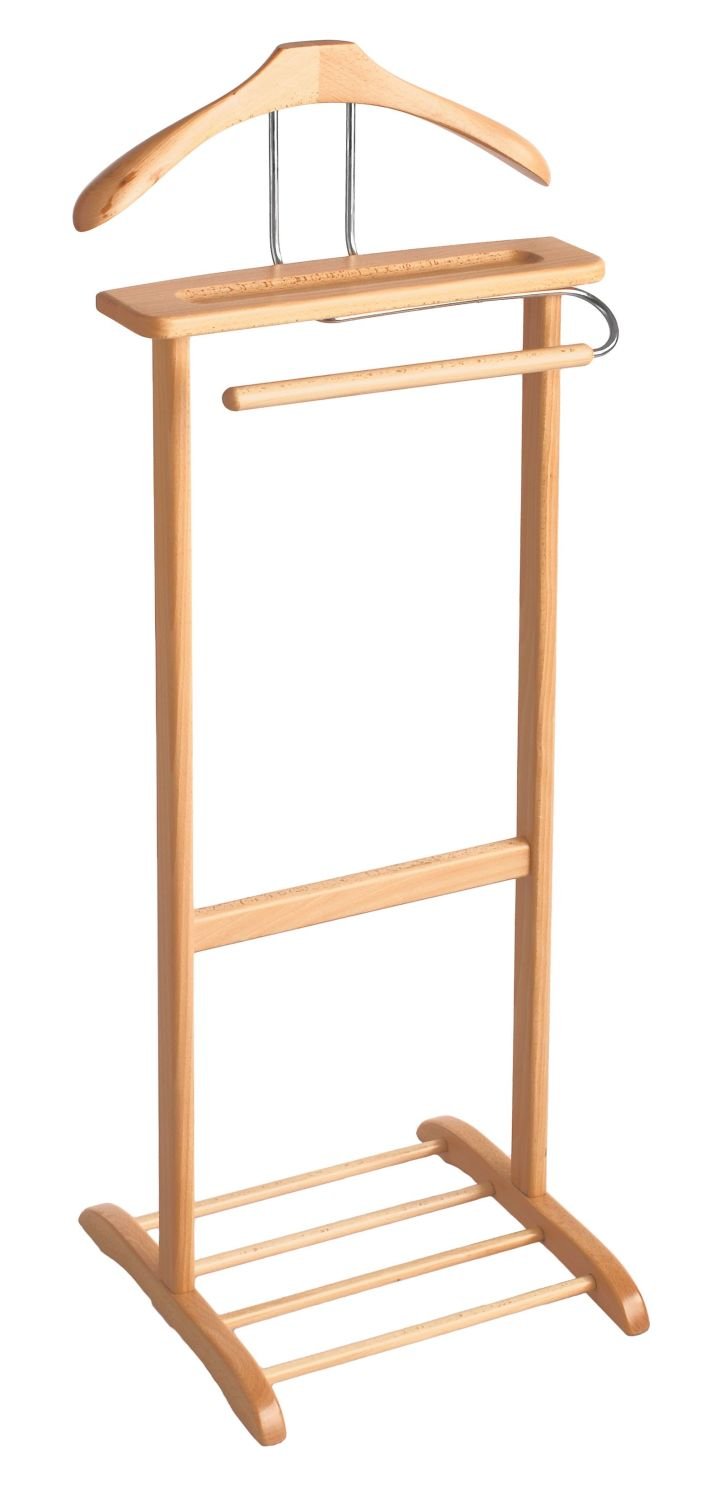Hagspiel Valet Stand, Coat-Stand, Beechwood, Natural Laquer