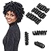CooCooJoo 5 Inch 20 Strands/Pack Jamaican Bounce Crochet Hair Wand Curl Synthetic Hair Crochet Braids Afro Kinky Braiding Hair Extensions African Braids (1B)