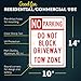 No Parking Do Not Block Driveway Tow Zone Sign, 10x14 Inches, Rust Free .040 Aluminum, Fade Resistant, Made in USA by My Sign Center