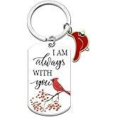 UVIBEW Cardinal Gifts for Women Grief Gifts for Women Cardinal Keychain Bereavement Gift for Loss Of Mother Father Condolences Gift for Loss Friend Bird Themed Keyring
