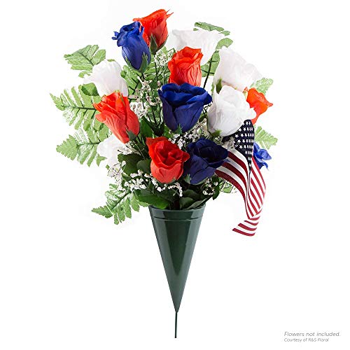 Metal Cone Cemetery Vase Pricepulse