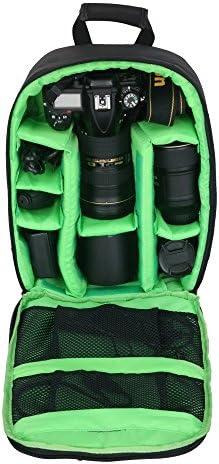Camera Bag,DSLR SLR Camera Bag Video Padded Backpack,Waterproof Shockproof Camera Backpack for Camera Lens，Flash，Battery and Other Accessories