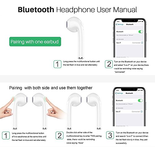 4 Bluetooth+Headphones+Earpieces+Earphones+Microphone