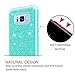 LeYi Compatible with Samsung Galaxy S8 Case with 3D PET HD Screen Protector [2 Pack] for Girls Women, Glitter Bling [PC Silicone] Dual Layer Hybrid Heavy Duty Phone Case for Samsung Galaxy S8 TP Mint