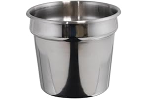 Winco Ins-7.0M Inset Pan, 7.0-Quart, Stainless Steel