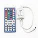 SUPERNIGHT Flexible LED Strip Light - 16.4 Ft 5050 RGBW 300LEDs 44key Music IR Controller Waterproof Color Changing Full Kit with 24V 3A Power Supply for Holiday Party Decoration