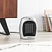 AmazonBasics 1500 Watt Ceramic Space Heater with Adjustable Thermostat - Silver