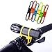 Superdream MTB Cycling Bike Bicycle Silicone Band Flash Light Flashlight Phone Strap Tie Ribbon Mount Holder (Pack of 6)