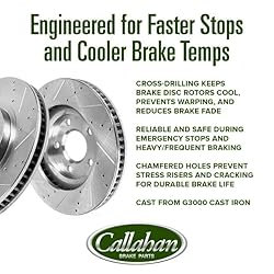 Callahan BRAKE PARTS Front Brake Kit For Fusion