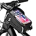 Bike Bicycle Phone Bags Waterproof - Front Frame Top Tube Mount Handlebar Bags with Touch Screen Phone Holder Case Sports Bicycle Bike Storage Bag Cycling Pack Fits iPhone 7 8 Plus xs max (Large)