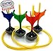 Matty's Toy Stop Deluxe Lawn Darts Set with 4 Lawn Darts, 2 Target Rings & Storage Bag