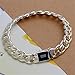 NYKKOLA Stunning Beautiful 925 Silver Classic Simple Design Bracelet for Women Mens