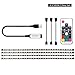 USB LED Strip Lights Kit, Bias Lighting with RF Remote Controller, IP65 Waterproof Flexible Strip Light, 5050 RGBW, 5V USB Cable TV Backlight Kit, Lighting Rope for TV, TV Lights, LED Strip (6.56ft)