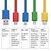 Multi USB Charge Cable,Chafon 2 Pack 6 in 1 Multi-Functional Charge Cord with Type C,2 Micro USB,8-pin Lightning,Mini USB Connector for iPhone,iPad,Android Phone and other Smart Phones-Colorful